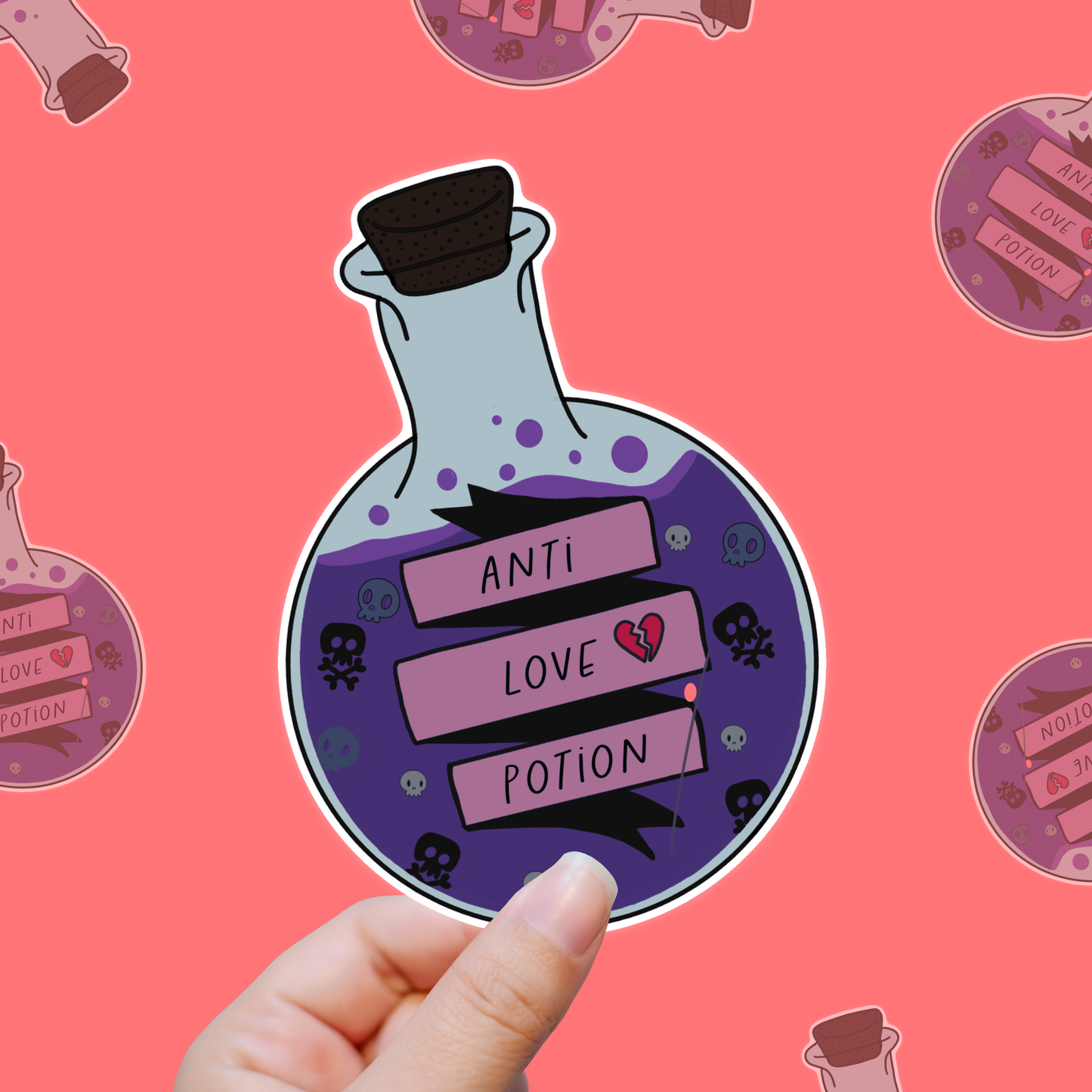 Anti-Love Potion – Brew of Nope vinyl sticker