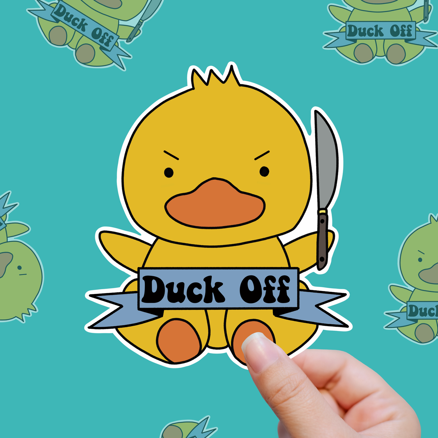 Duck Off – Fowl Language vinyl sticker