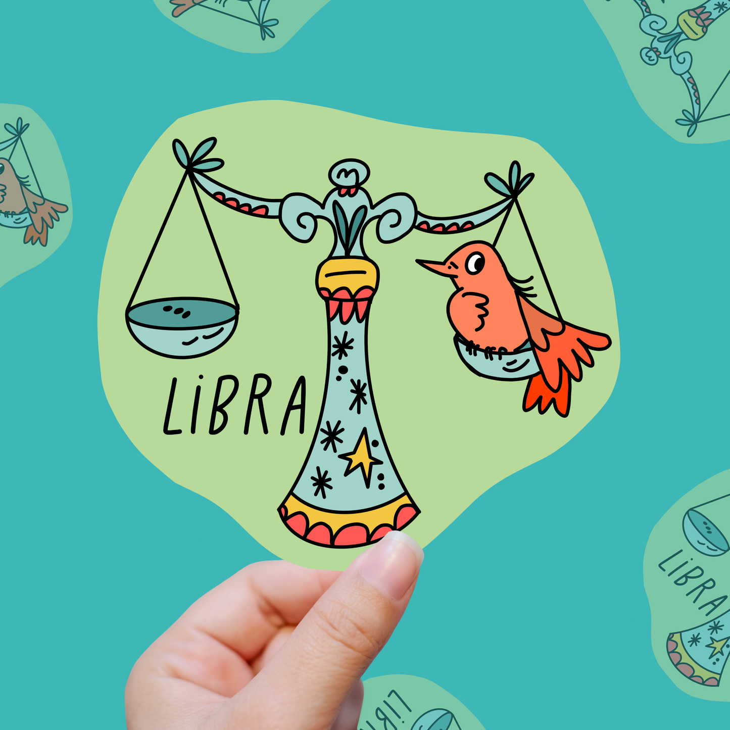 Libra Baby – Aesthetic Overthinker vinyl sticker