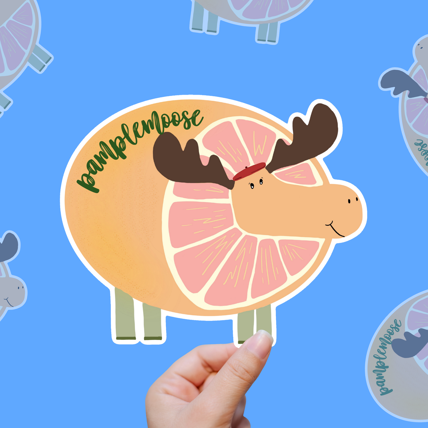 Pamplemoose – Fancy Fruit Energy vinyl sticker