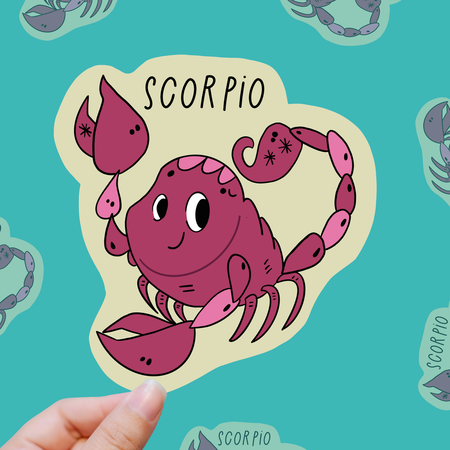 Scorpio Baby – Pastel Witch Vibes vinyl sticker