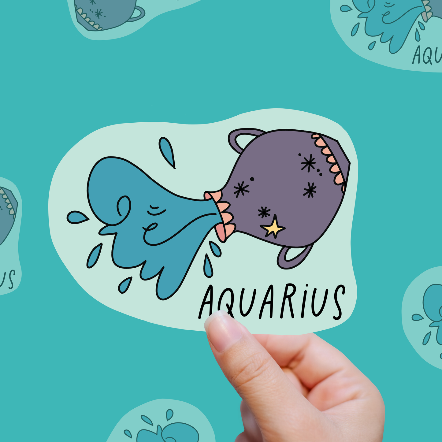 Aquarius – Too Weird to Fail vinyl sticker