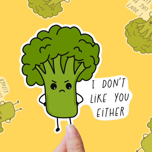 Broccoli Babe – Crunchy Veggie Sass vinyl sticker