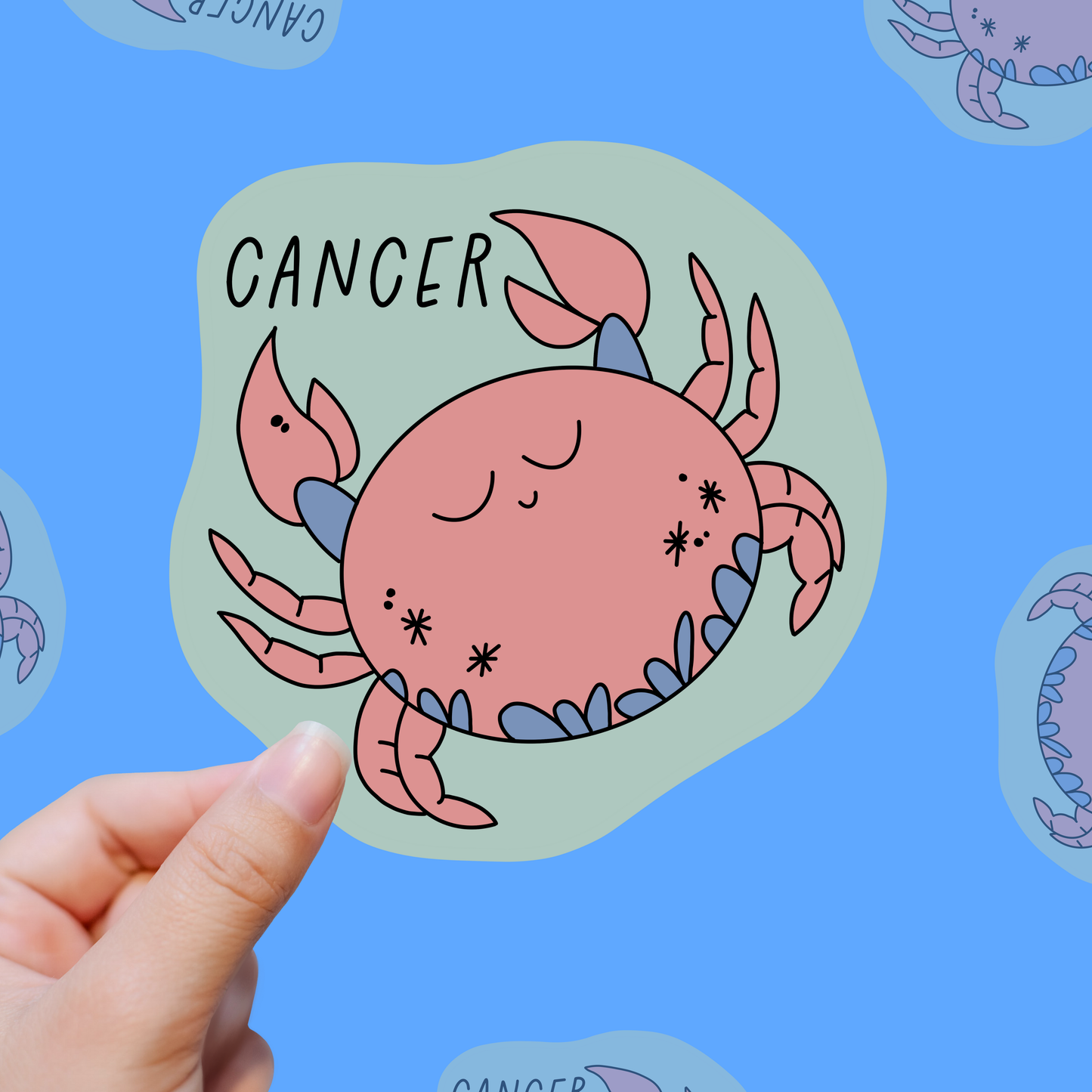 Cancer – Crybaby But Make It Moon Magic vinyl sticker