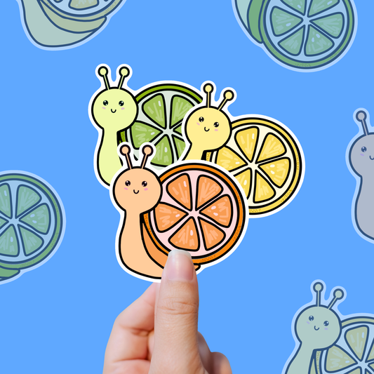 Fruit Snail – Slow & Juicy vinyl sticker