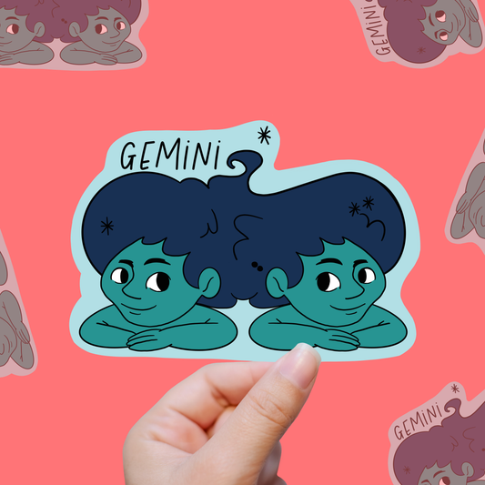 Gemini – Double Trouble vinyl sticker