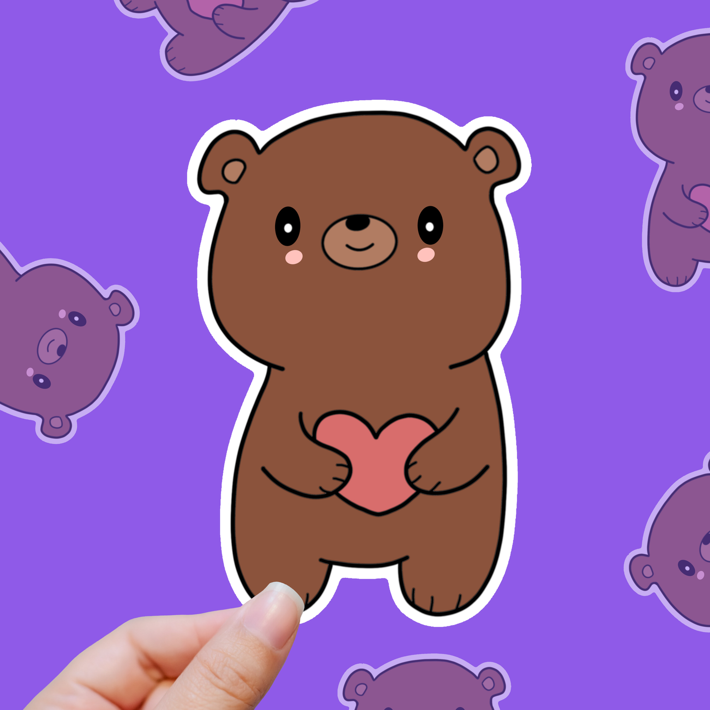 Sweet Love Bear vinyl sticker