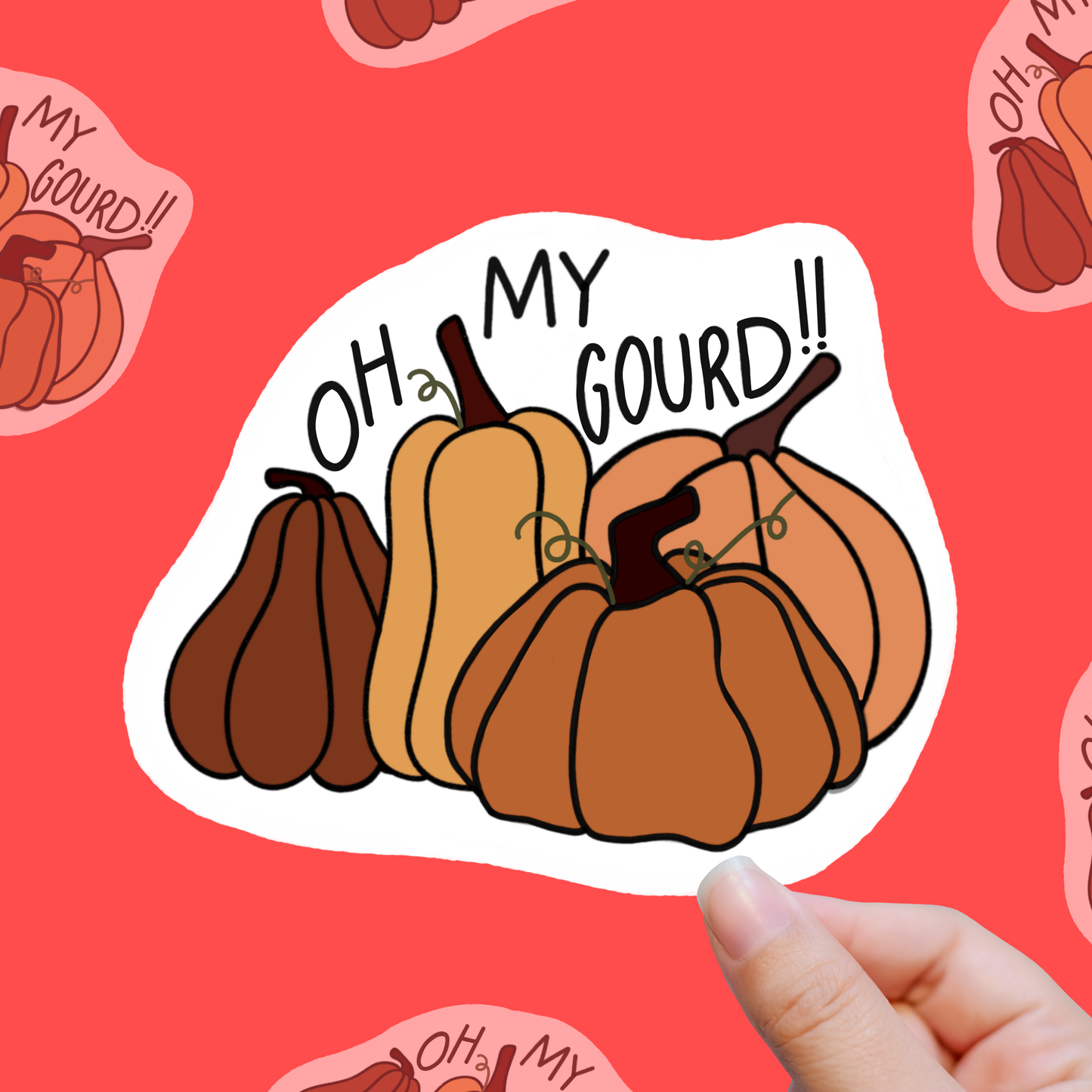 Oh My Gourd – Fall Freakout Edition vinyl sticker