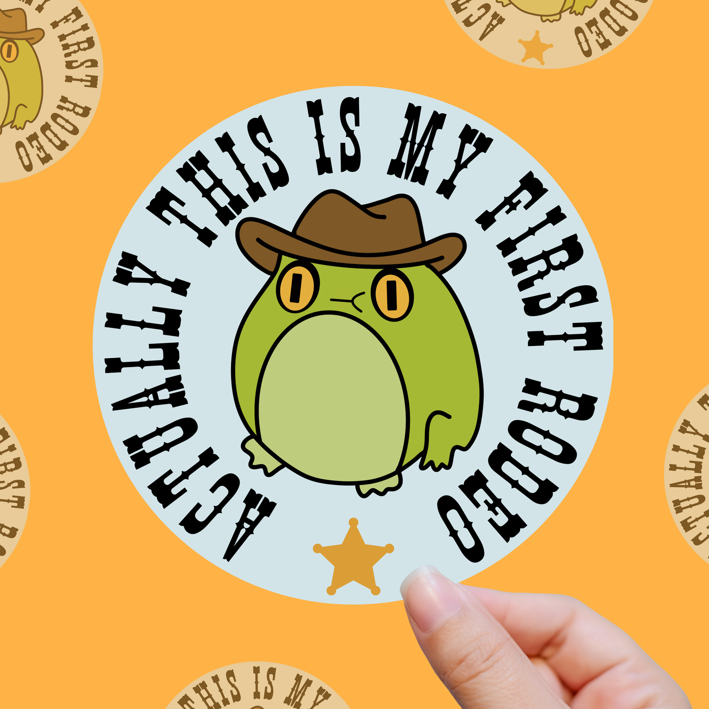 First Rodeo – Yeehaw Newbie Club vinyl sticker