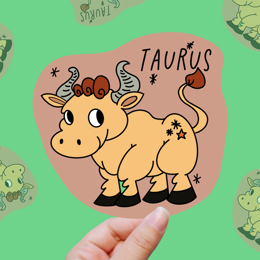 Taurus – Nap-First Manifesting vinyl sticker