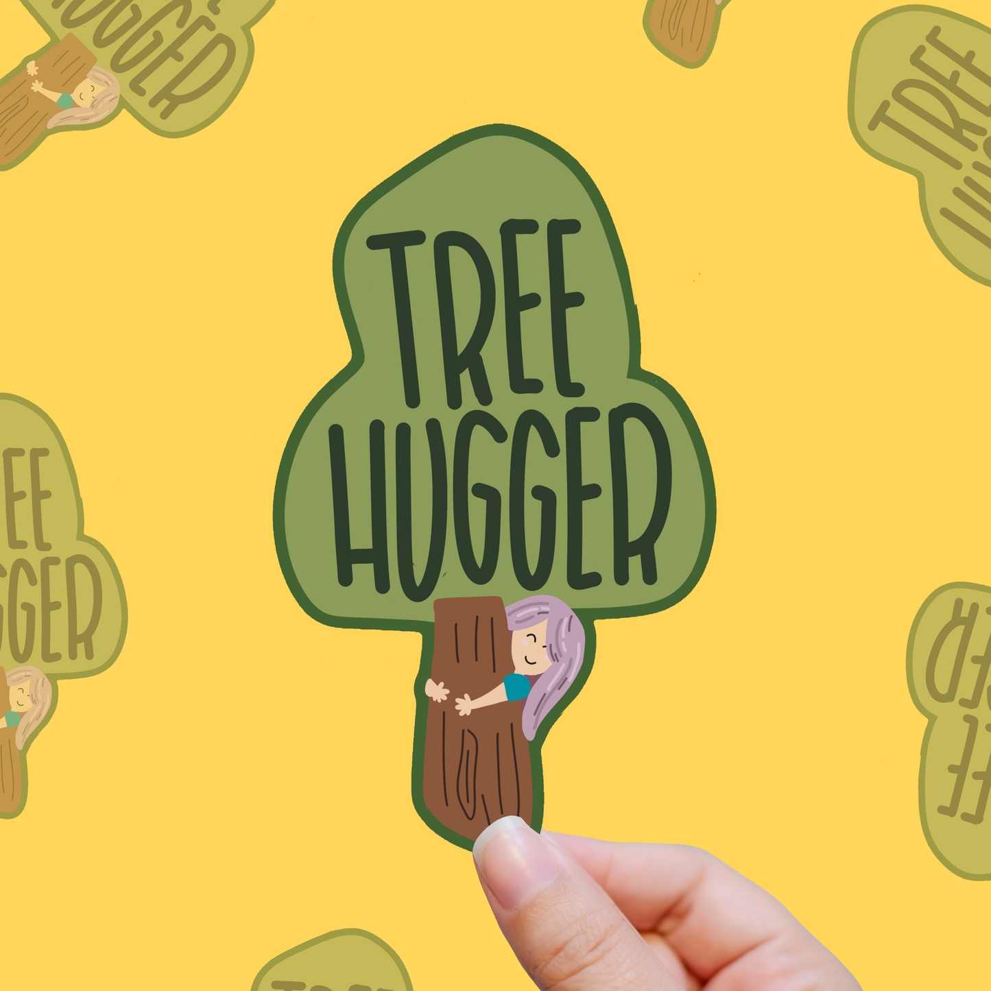 Tree Hugger – Certified Sap Lover vinyl sticker
