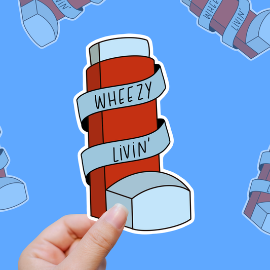 Wheezy Livin’ – Puff Puff Pass (The Inhaler) vinyl sticker